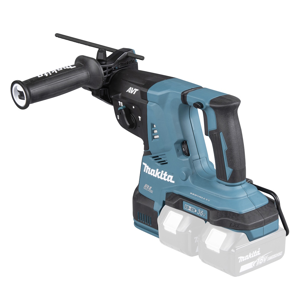 Makita Akku Kombihammer DHR281ZJ inklusive Bohrerset im Makpac 4 mit Bohrerfett