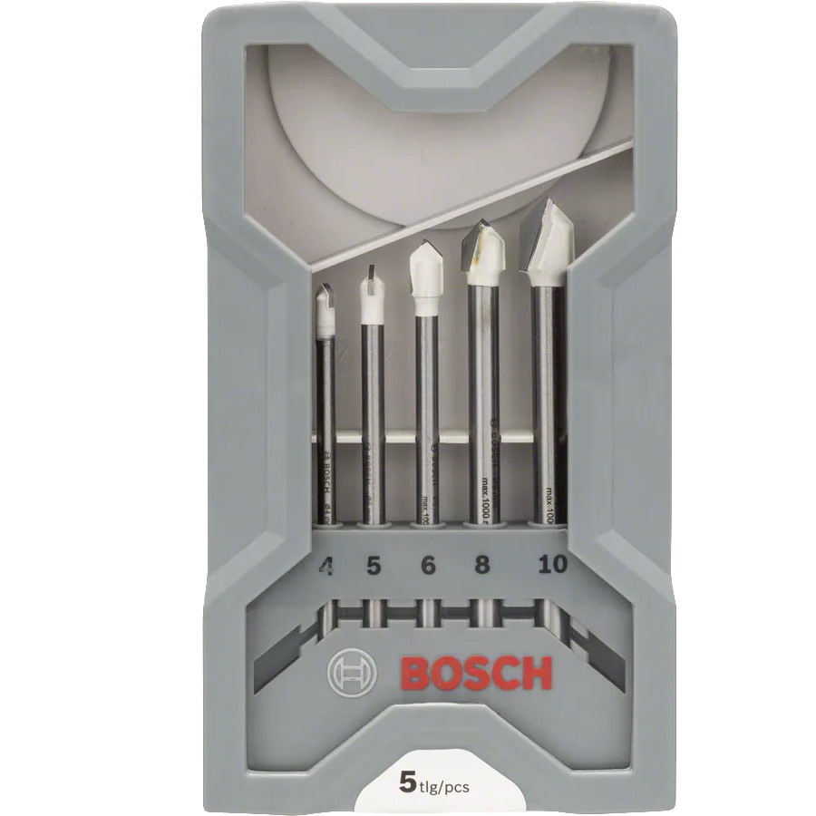 Bosch Fliesenbohrer-Set CYL-9 Ceramic - 5-teilig - 4,5,6,8,10mm - 2608587169