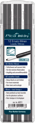 Pica BIG Dry - All-Wetter-Ersatz-Minen - Holz - 6051