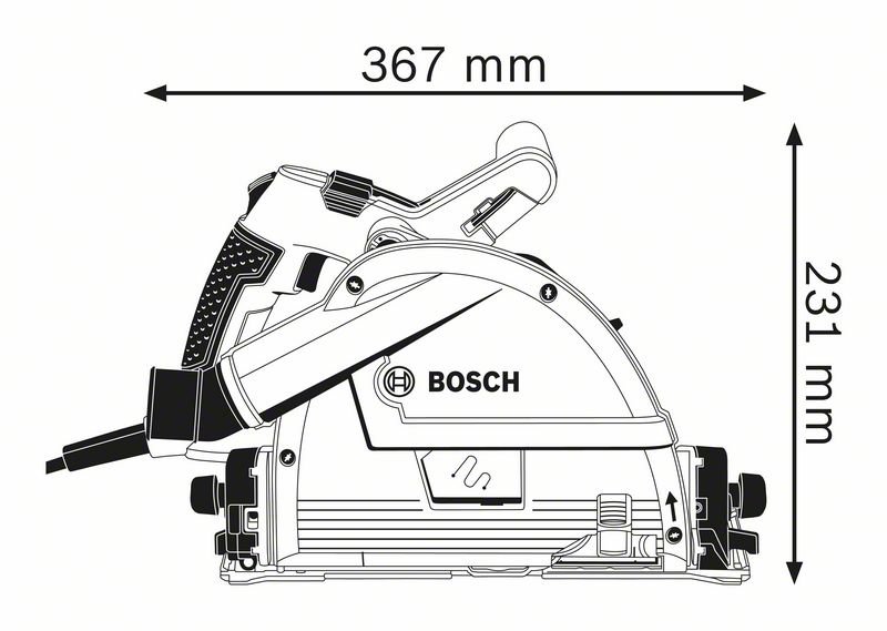 Bosch Tauchsäge GKT 55 GCE - 57mm - 1400W - L-BOXX - FSN1400
