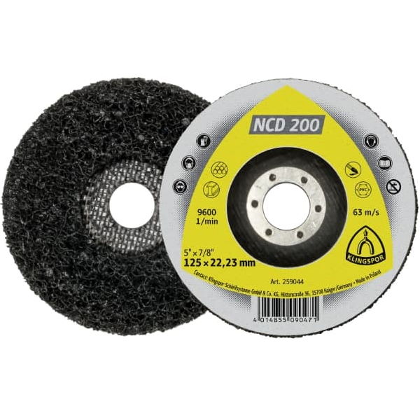 Klingspor Reinigungsscheibe NCD 200 - 125mm - für Stahl, Lack usw. - 259044