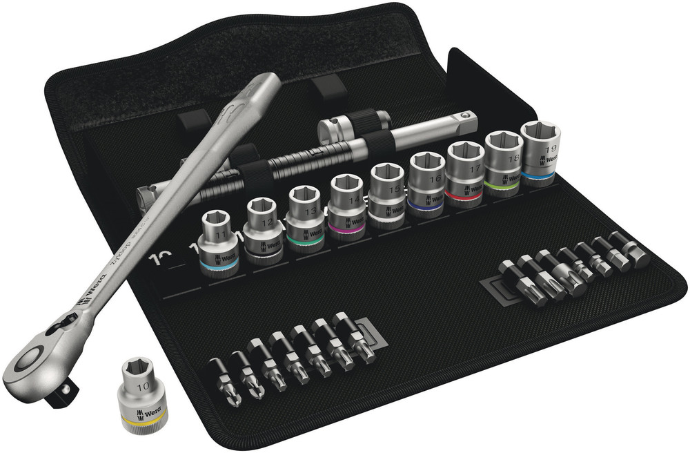 Wera 8100 SC 8 Zyklop Metal-Knarrensatz - 28-tlg. - 1/2"-Antrieb - 05004078001