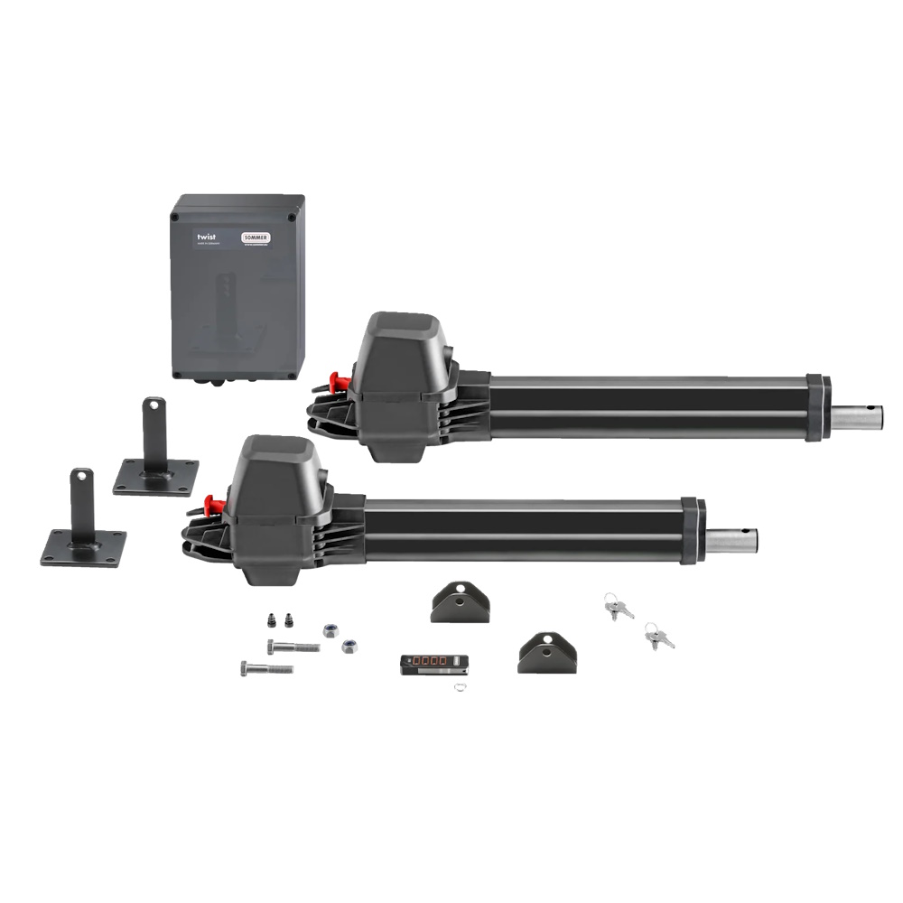 Sommer Drehtorantrieb twist M S3 black Set 2-flüglig - inklusive Handsender