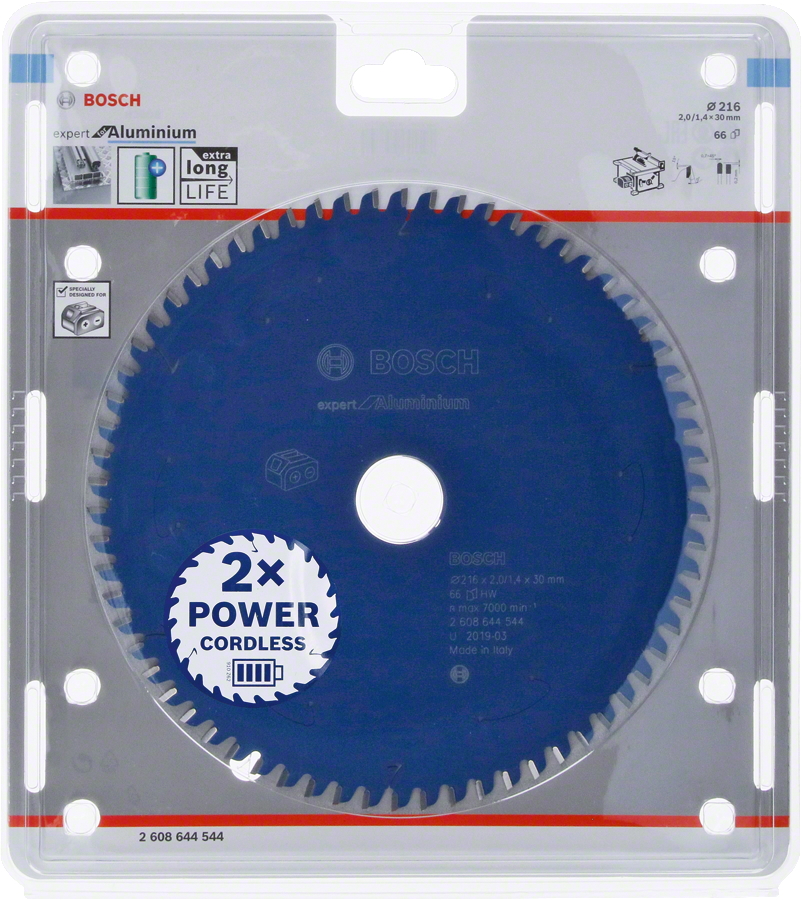 Bosch Sägeblatt Kreissägeblatt EXPERT FOR Aluminium - Akkusägen - 216 mm