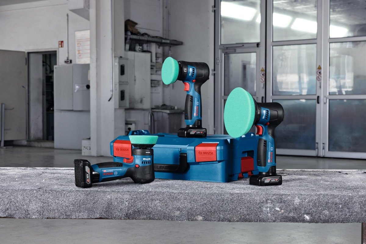 Bosch Akku Polierer GPX 12V-125 - Sologerät ohne Akku/Ladegerät inkl. Zubehör