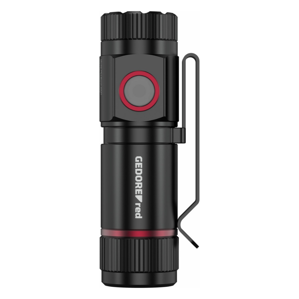 Gedore Handleuchte - mini Boost 1000 - bis zu 1000 lm - arretierbarer Clip