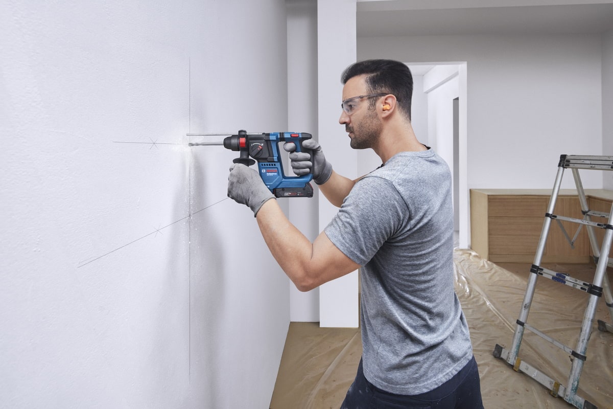 Bosch Akku Bohrhammer GBH 18V-18 - Sologerät ohne Akku/Ladegerät - Professional
