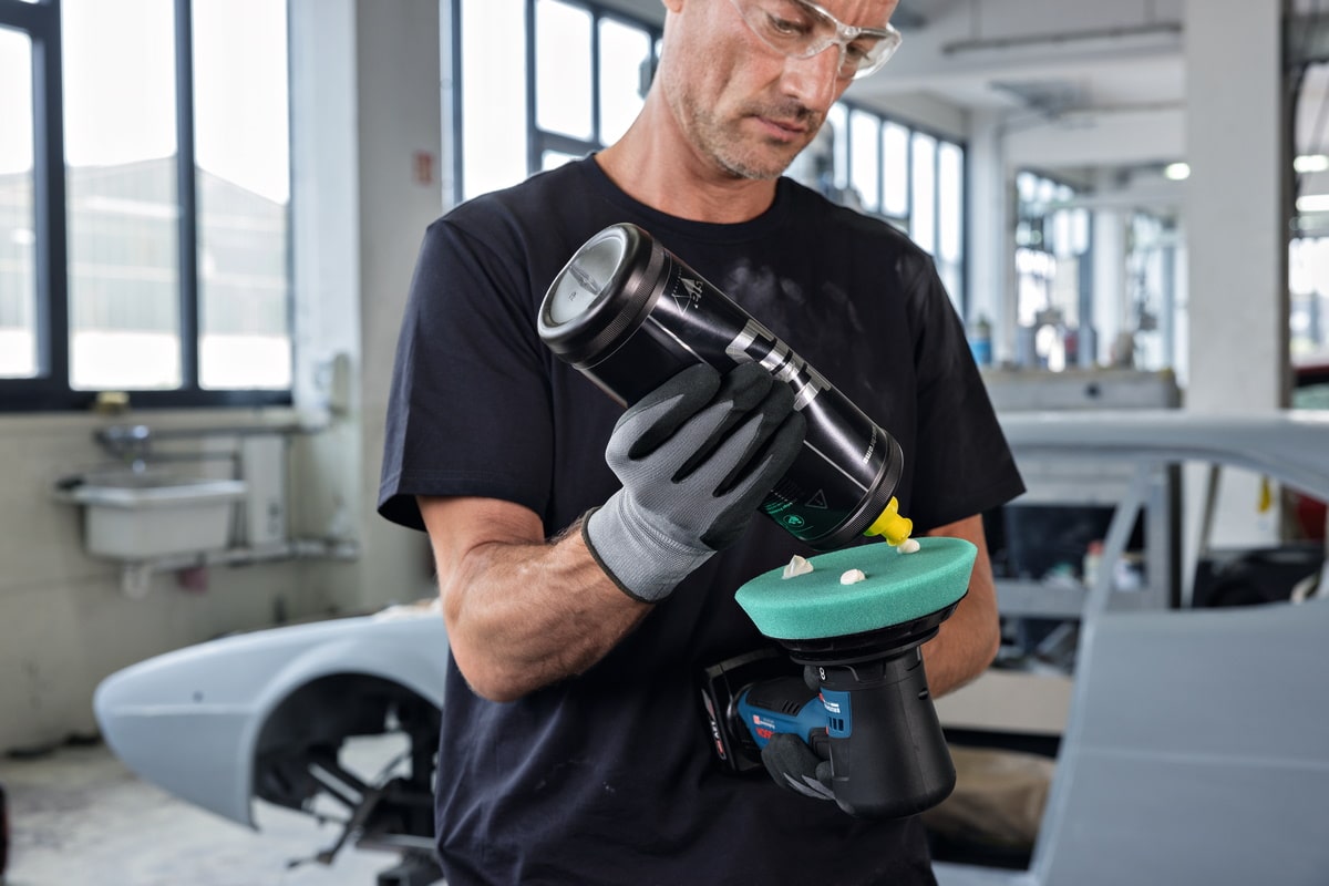 Bosch Akku Polierer GPX 12V-125 - Sologerät ohne Akku/Ladegerät inkl. Zubehör