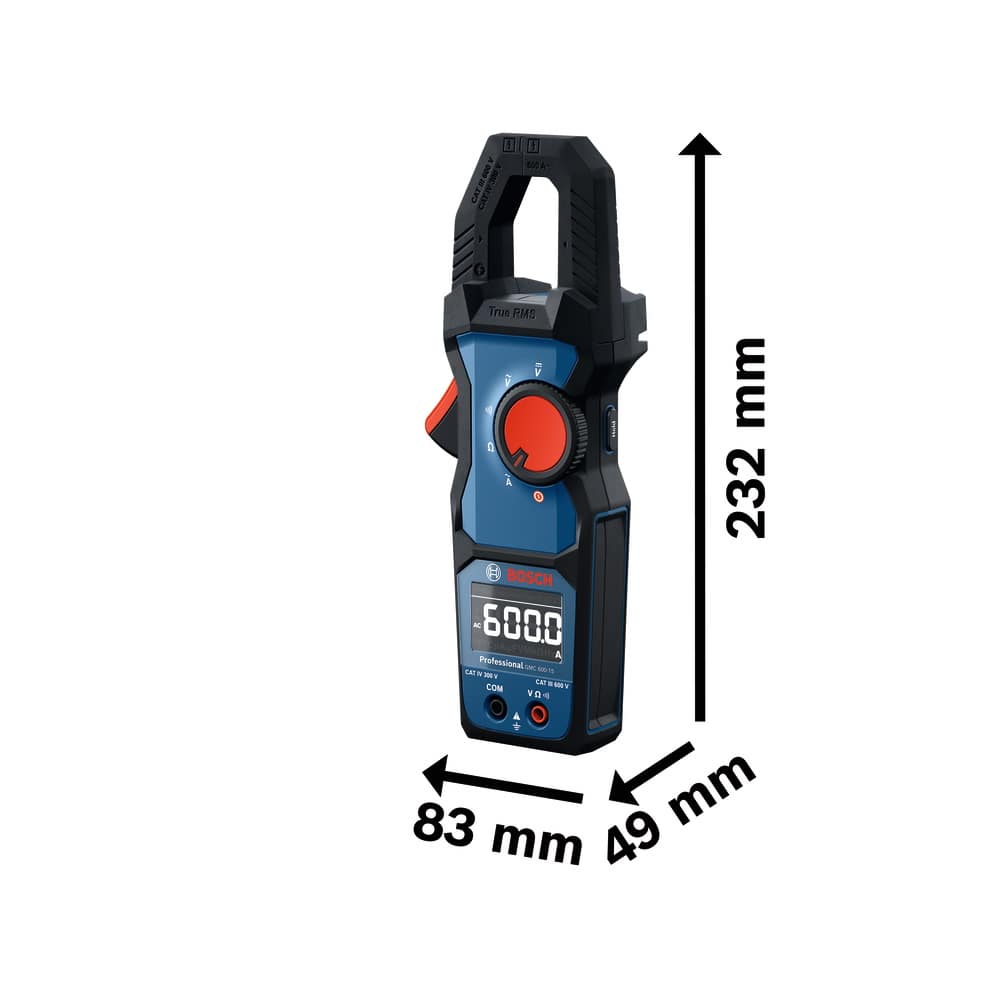 Bosch Strommesszange GMC 600-15 - Messgerät - LCD Display - inkl. Tasche
