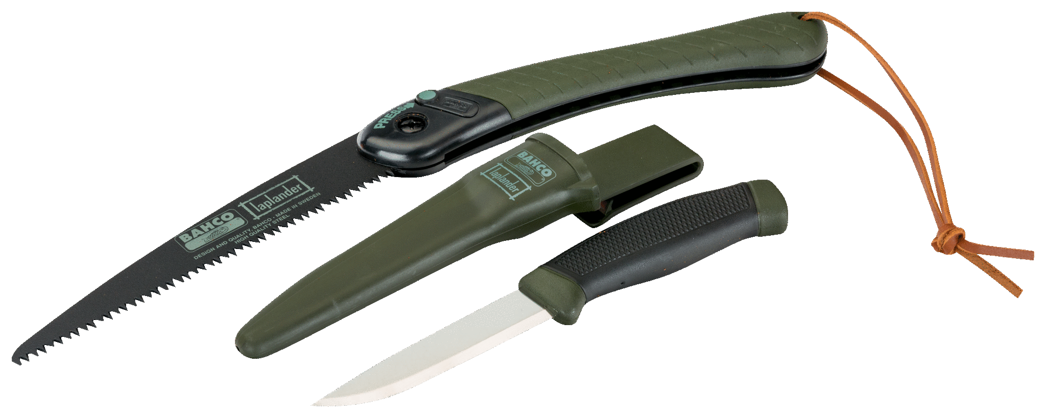 Bahco Laplander Astsäge 396-LAP + Mora Profi Jagdmesser 2444-LAP