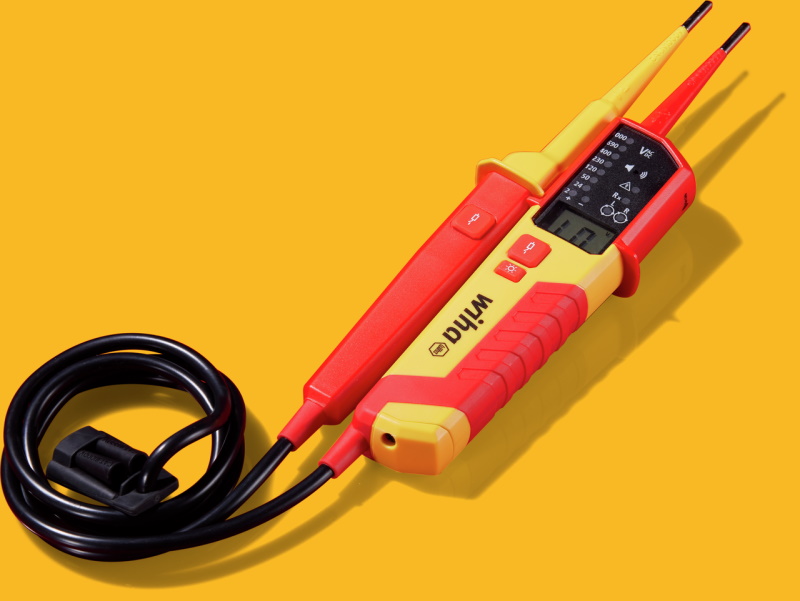 Wiha Spannungsprüfer - Durchgangsprüfer - 12 - 1000 V AC - CAT IV - 45216