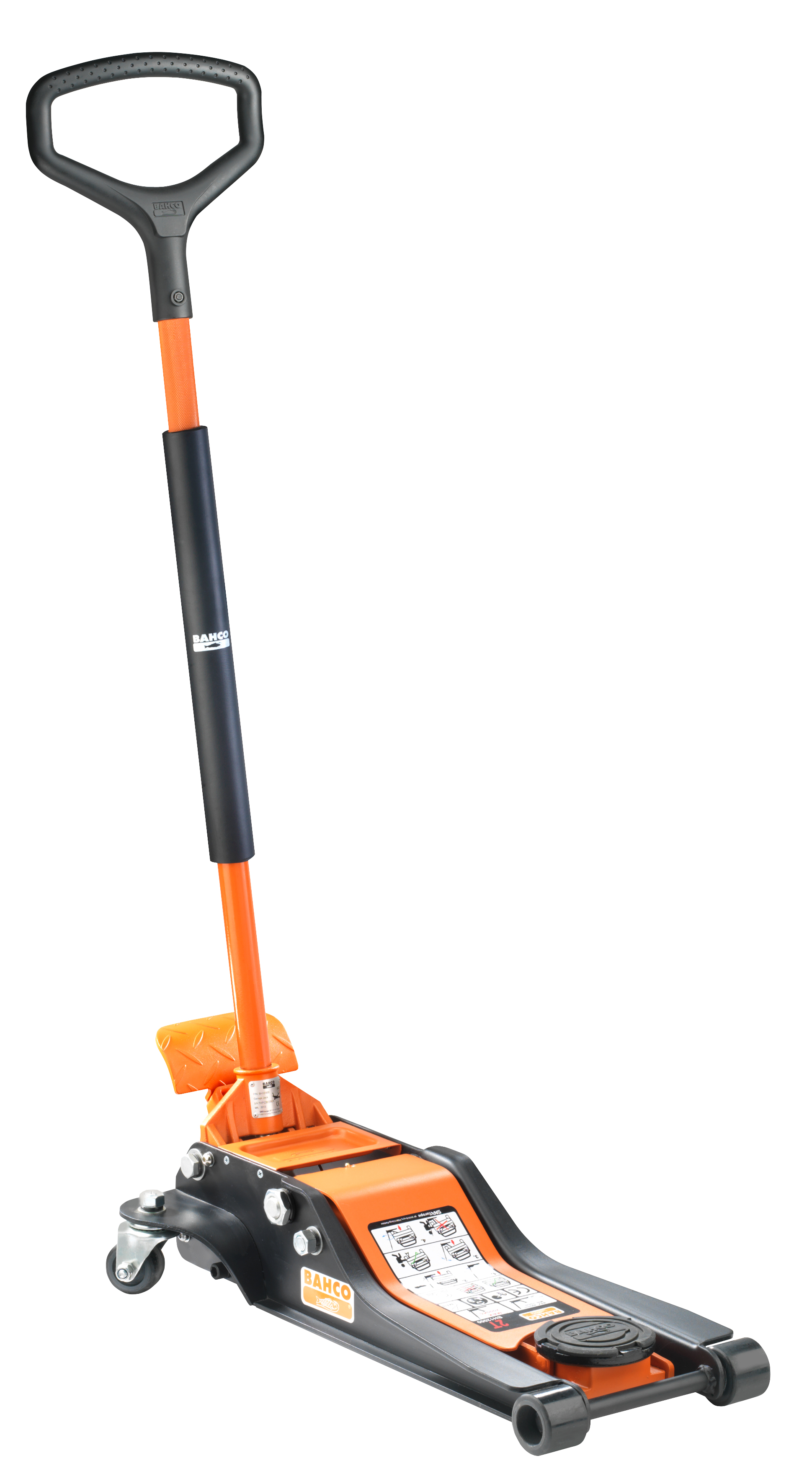 Bahco Wagenheber Rangierwagenheber BH 12000 2 T mit Doppelkolben + Handschuhe