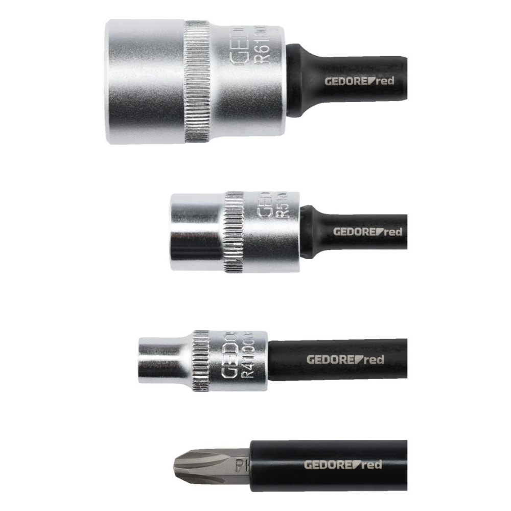 Gedore Adapter Satz - 4 teilig inkl. kompakten Halter