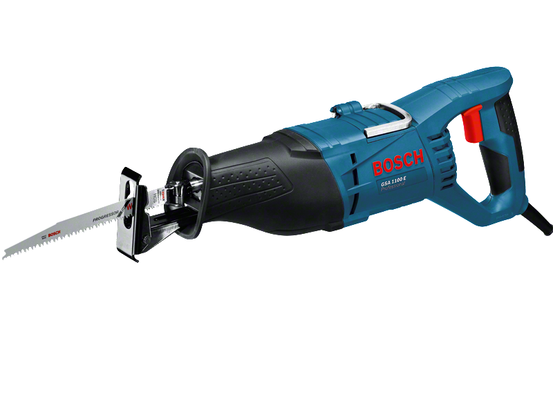 Bosch Professional Säbelsäge GSA 1100 E - 1100 Watt - 2 Sägeblätter - Koffer