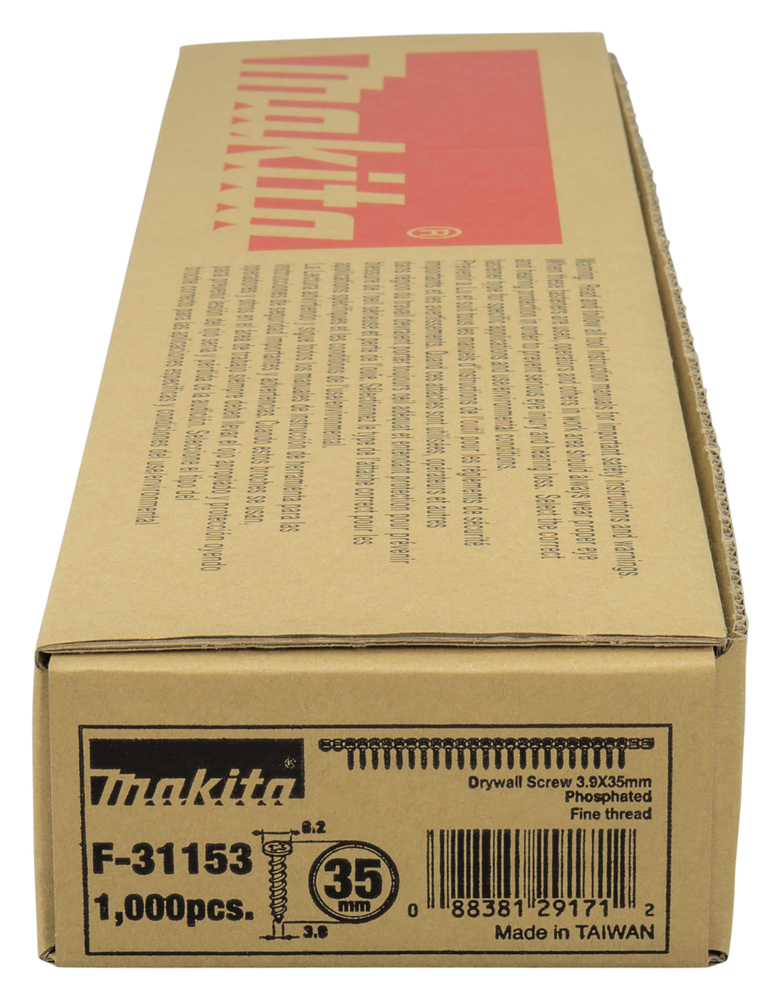 Makita Schnellbauschraube fein - F-31153 - 3,9x35mm - PH2 - gegurtet 1000 Stück