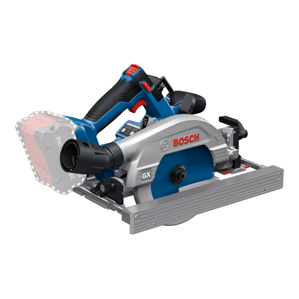 Bosch Akku Handkreissäge GKS 18V-57-2 GX mit Führungsschiene FSN440X Sologerät
