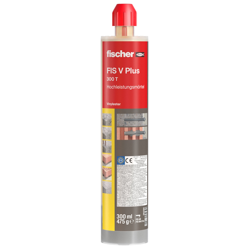 Fischer Montagemörtel Hochleistungsmörtel - 2K Mörtel - FIS V Plus 300 T - 300ml