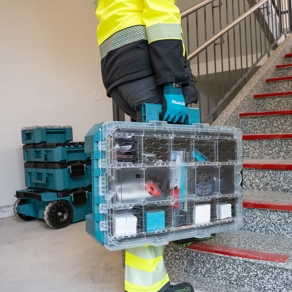 Makita MAKTRAK Organizer tief M mit 11 Behälter - Leer - 18,41 Liter Stauraum