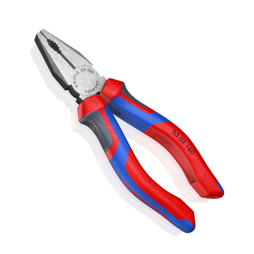 Knipex Kombizange Zange 160mm mit Comfort Griff - lange Schneiden - 0302160