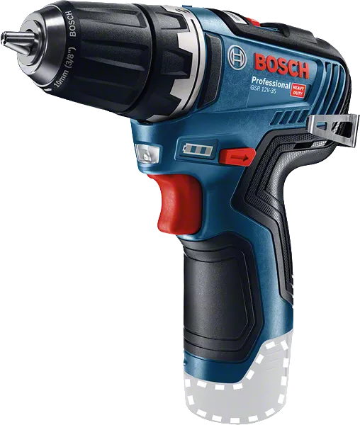 Bosch Akku-Bohrschrauber GSR 12V-35 - L-BOXX - ohne Akku/Ladegerät - 06019H8001
