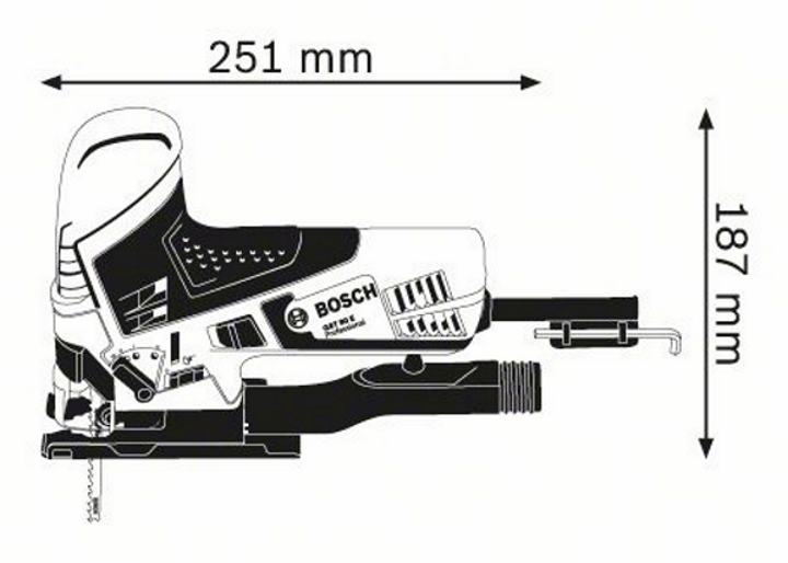 Bosch Stichsäge GST 90 E - Koffer - 1 Sägeblatt - 650 Watt - 2,3 kg
