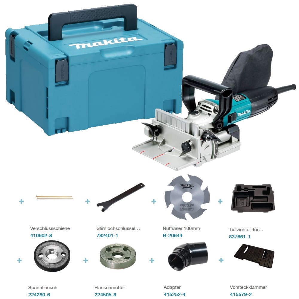 Makita Nutfräse PJ7000J - 701 Watt - 20mm Frästiefe - im Makpac Koffer