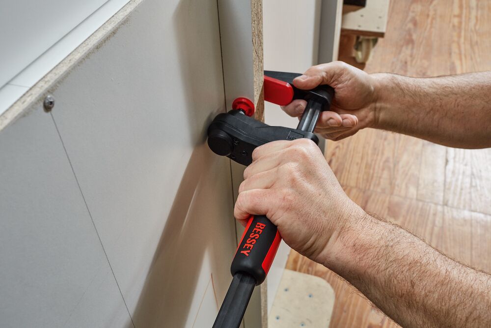Bessey Getriebezwinge GearKlamp GK45 - 450x60mm - Stahl gehärtet/PA6 Kunststoff