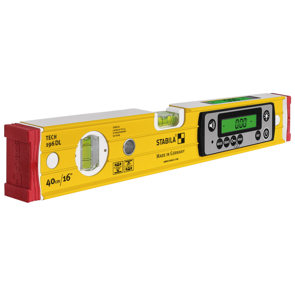 Stabila Elektronik Wasserwaage TECH 196 DL - 40 cm - mit Tasche - IP67 - 19830