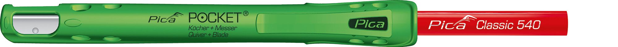 Pica POCKET - Köcher und Messer - Zimmermannsstift - 505/01