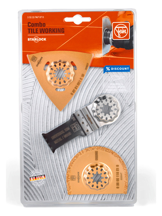 Fein Combo Starlock TILE WORKING - 35222967070 - 3-teilig