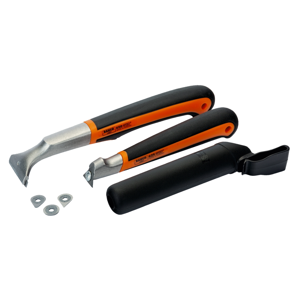 Bahco Farbschaber-Satz - 5-teilig - ergonomisch - Hartmetallklingen ScaperSet 2