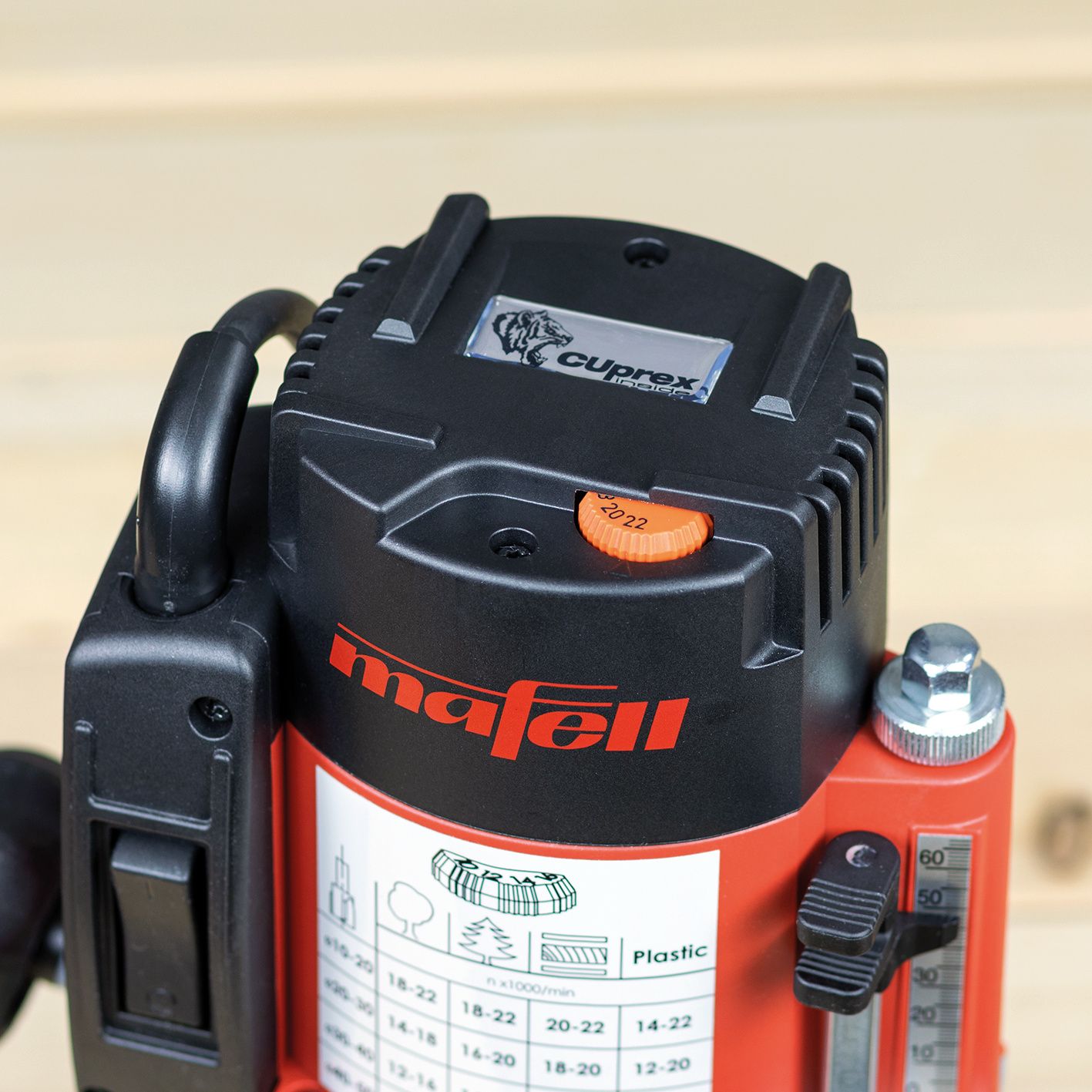 Mafell Oberfräse LO 65 Ec MaxiMAX - im T-MAX - 2600 Watt - bis 65mm - 91C701