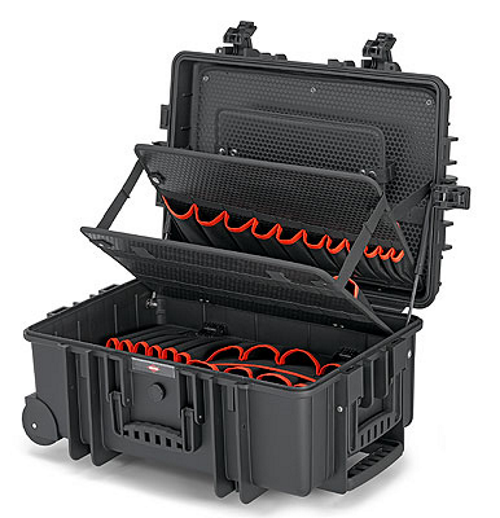 Knipex Werkzeugkoffer 002137LE Robust45 leer - integrierte Rollen / Teleskopgriff - 10,8kg