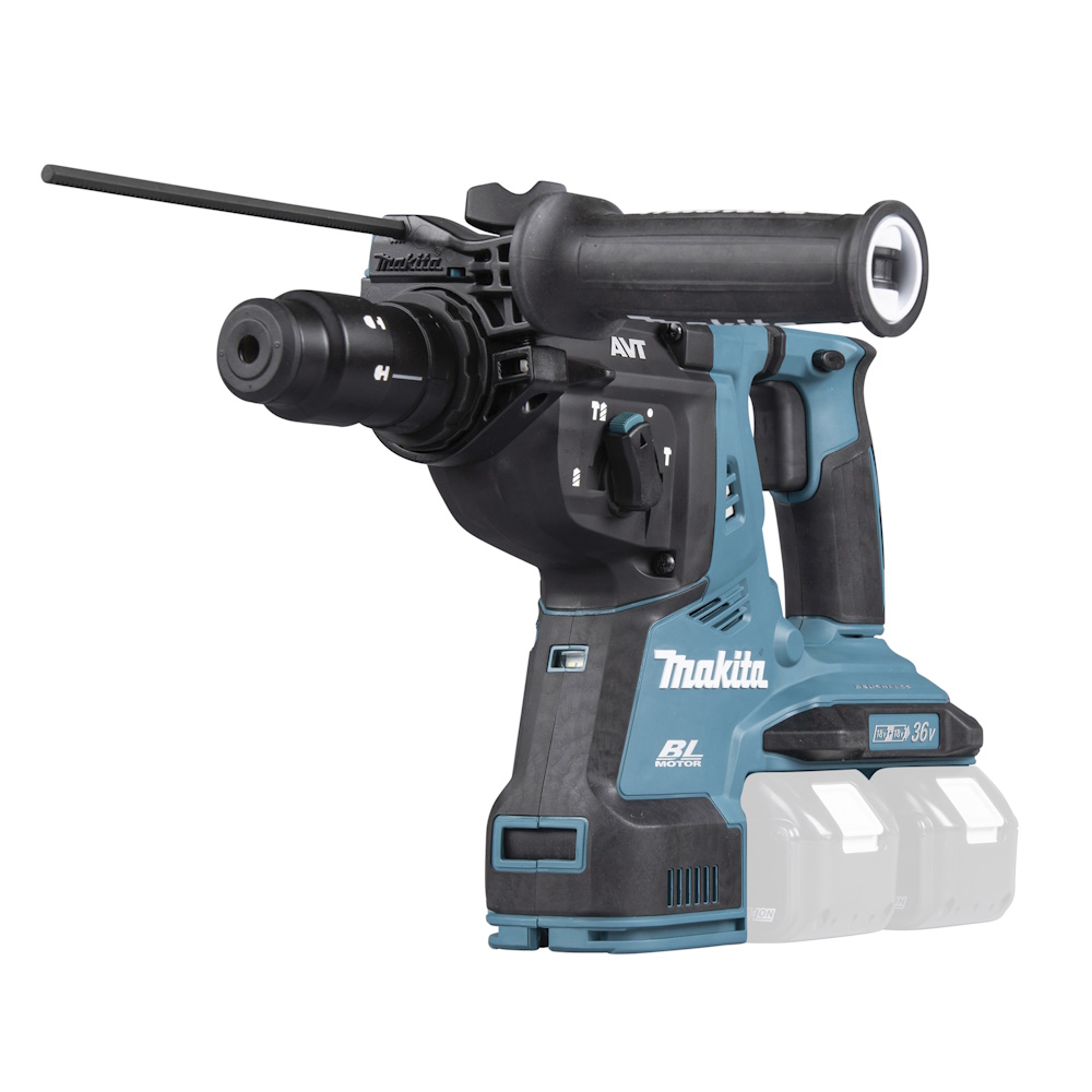Makita Akku Kombihammer DHR281ZJ inklusive Bohrerset im Makpac 4 mit Bohrerfett