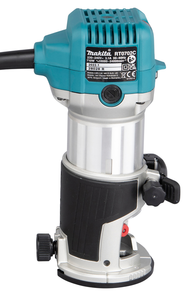 Makita Multifunktionsfräse RT0702CX2J - 710 Watt - bis 34000 Umdrehungen - im Koffer