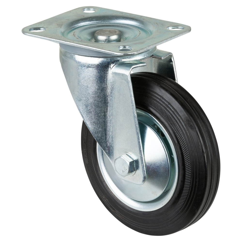 BS Rollen - Bockrolle - Lenkrolle - Feststeller - Transportrolle - Gummirad B55