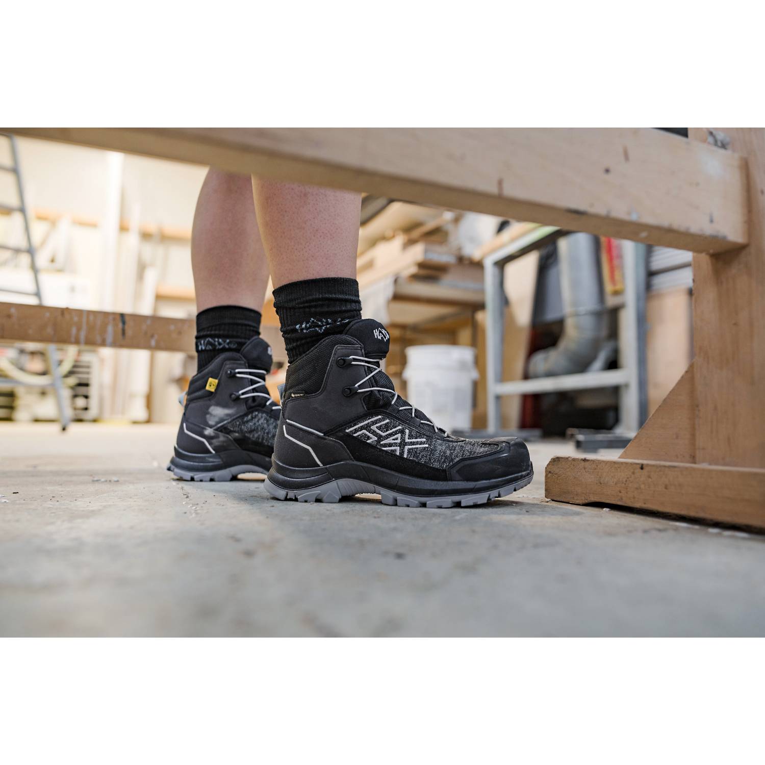 Haix Sicherheitsschuhe BLACK EAGLE Safety 410 C, GTX - grau - S7S - Größe 41