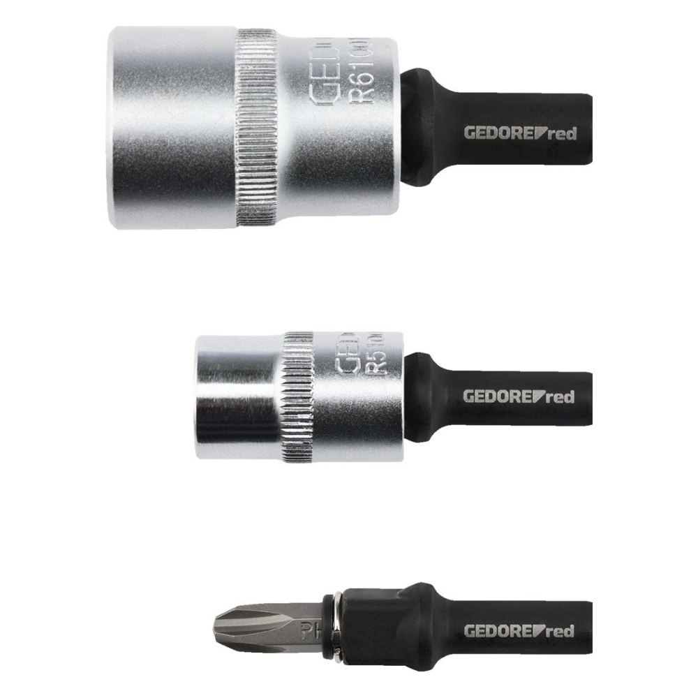 Gedore Bithalter Satz - 2 teilig - 75 mm - magnetisch - für Bits und Stecknüsse