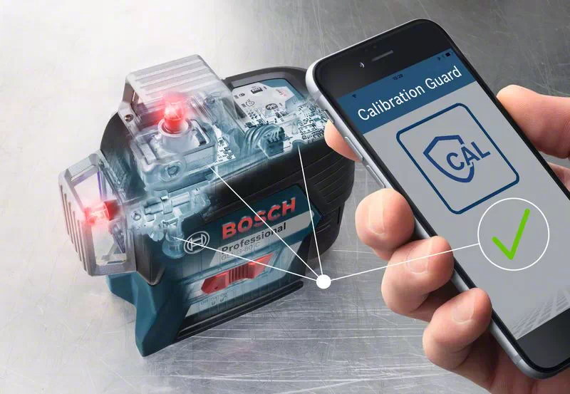 Bosch GLL 3-80 C Linienlaser rot - L-BOXX - 1x2Ah Akku - Zubehör - Ladegerät