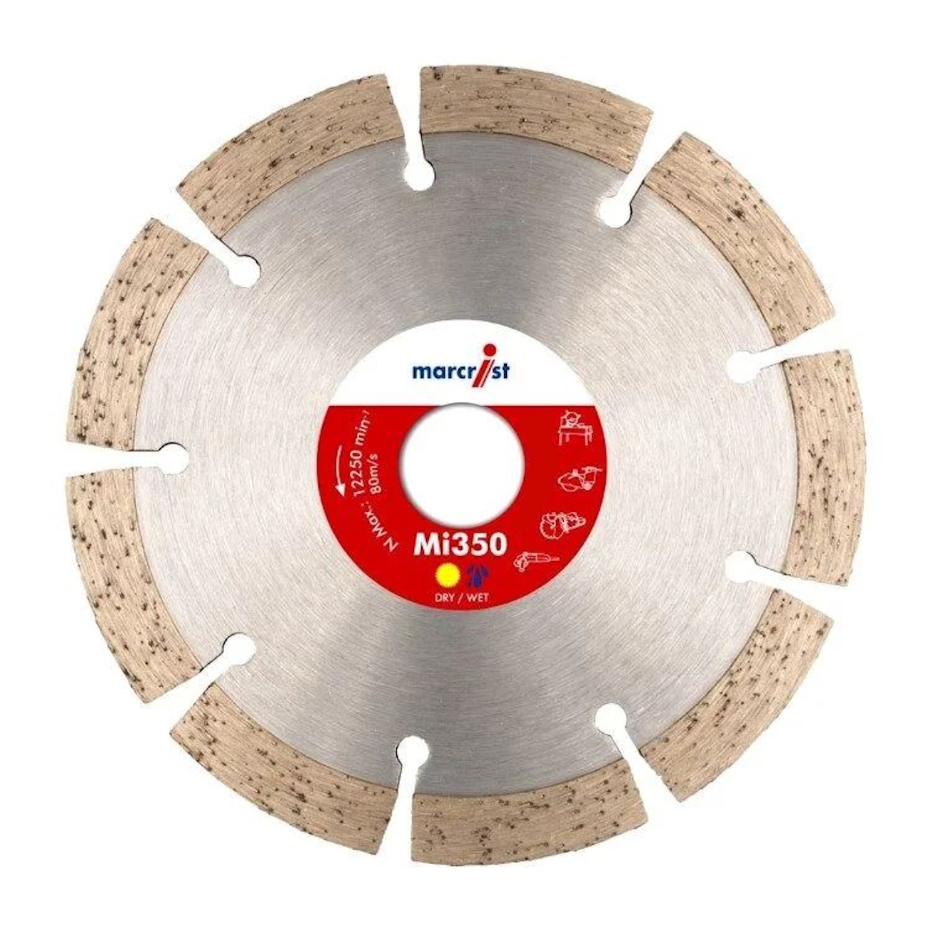 Marcrist MI350 Universal-Diamanttrennscheibe für Baumaterialien - 400 x 25.4mm