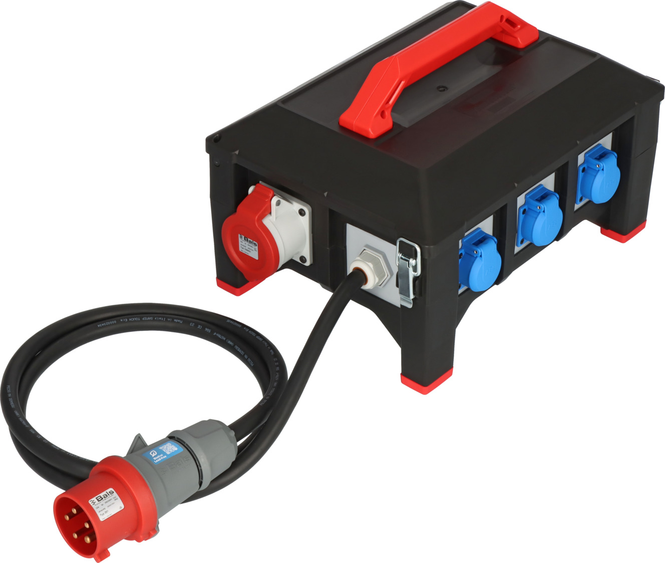 Brennenstuhl Professional Gummi-Stromverteiler BSV 5 - 400V + 230V - 9150320061