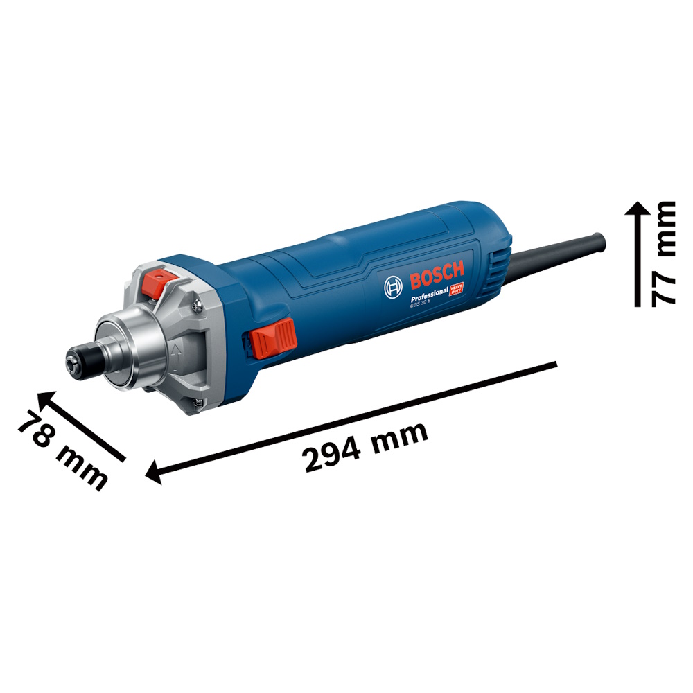 Bosch Geradschleifer GGS 30 S Professional 750W – Spindelarretierung – 33.000min
