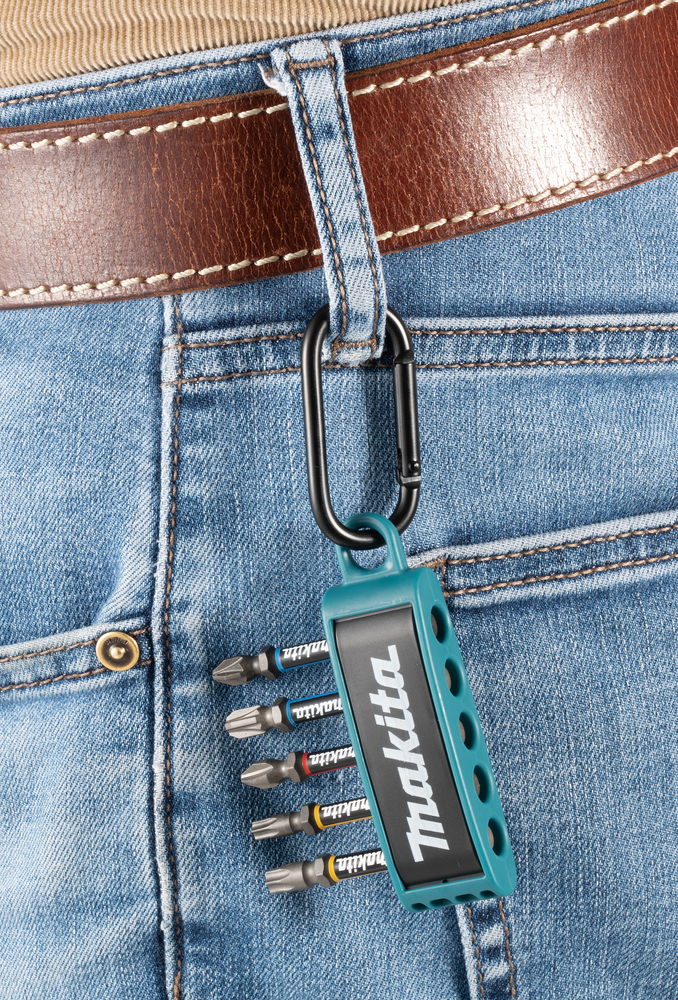 Makita Torsion Bit-Set Impact Premier - 5-tlg - E-13568 - PH/PZ//T - Karabiner