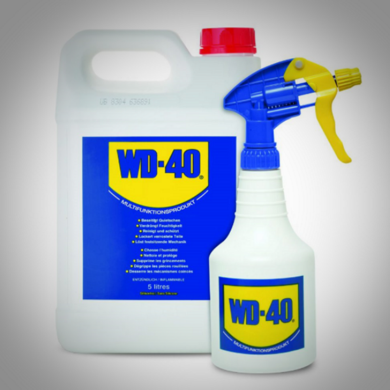 WD-40 5 Liter Rostlöser Schmiermittel Multifunktionsöl im Kanister + Zerstäuber