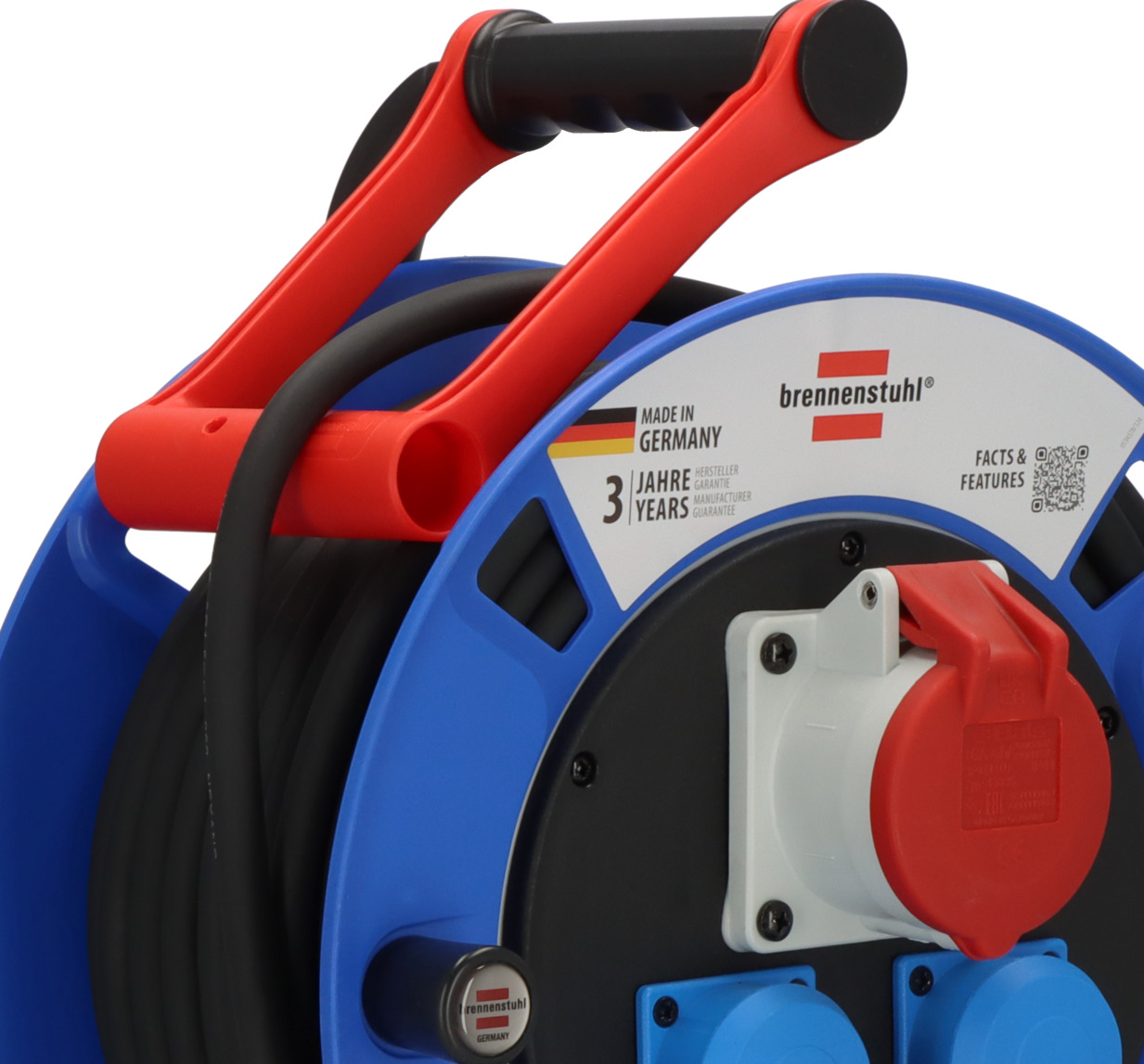 Brennenstuhl Garant CEE1 - 30m - 3 Dosen - 2x 230V / 1x 400V - IP44 - 1182720010