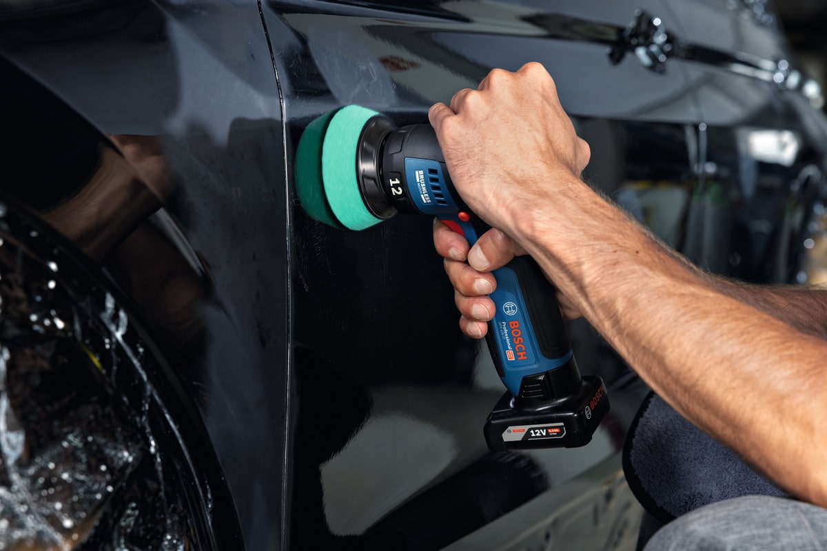 Bosch Akku Polierer GPX 12V-77 - Sologerät ohne Akku/Ladegerät inkl. Zubehör
