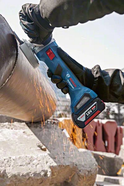 Bosch GWS 18V-7 Akku Winkelschleifer - L-BOXX - 2x GBA 5AH - GAL1880CV
