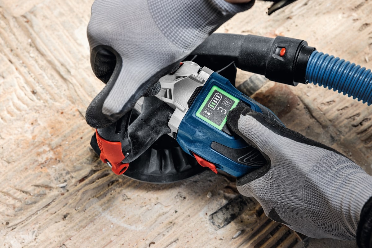 Bosch Betonschleifer 18V GBR 18V-15 S im Koffer - bürstenlos - 125 mm - L-BOXX