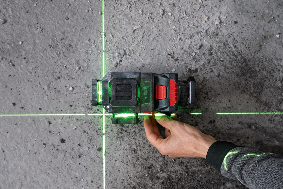 Bosch Linienlaser EXPERT EXLL18V-120-33CG - Akku - 3x360 grün IP65 120m Radius