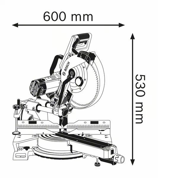 Bosch Paneelsäge Kappsäge GCM 12 SDE - 28,6kg - 1800 Watt - bis 120mm